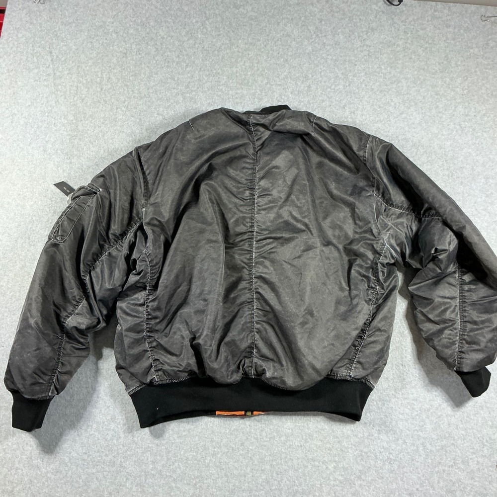Urban Outfitters BDG Reversible Bomber Jacket Faded Black Orange Men M - Picture 4 of 5